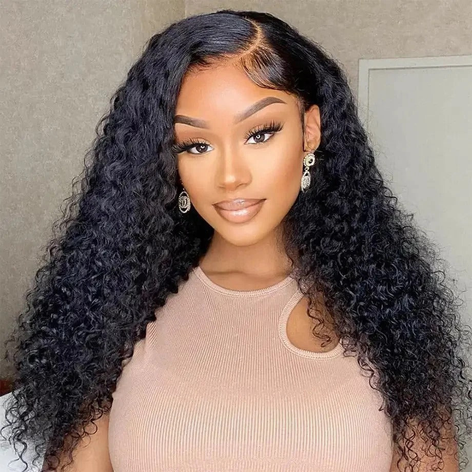 Glueless Water Wave Curl Wig - 18 Inch 13x4